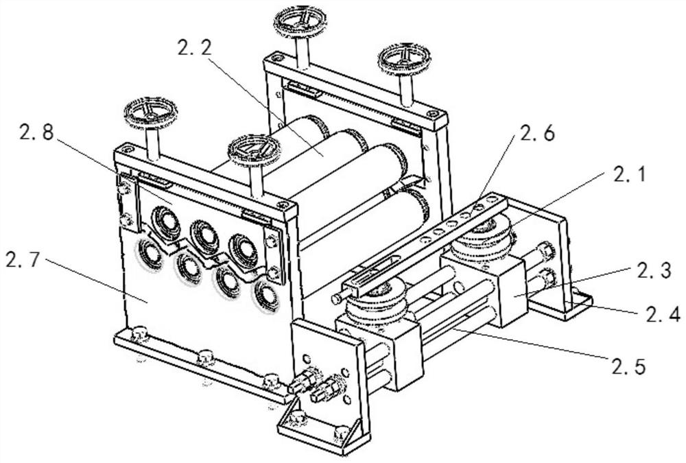 Light steel profile rolling punching forming production line