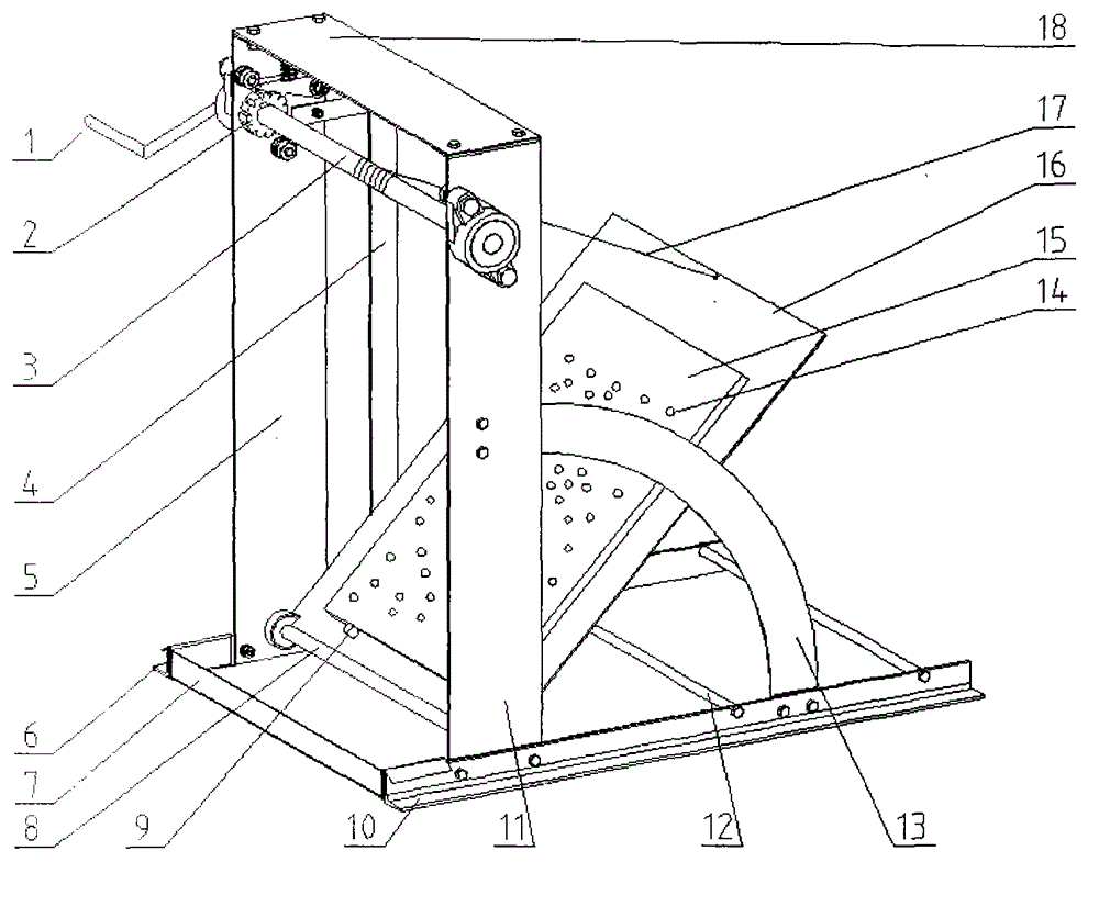 Inclined plane instrument device for measuring friction coefficient and friction angle of granular materials