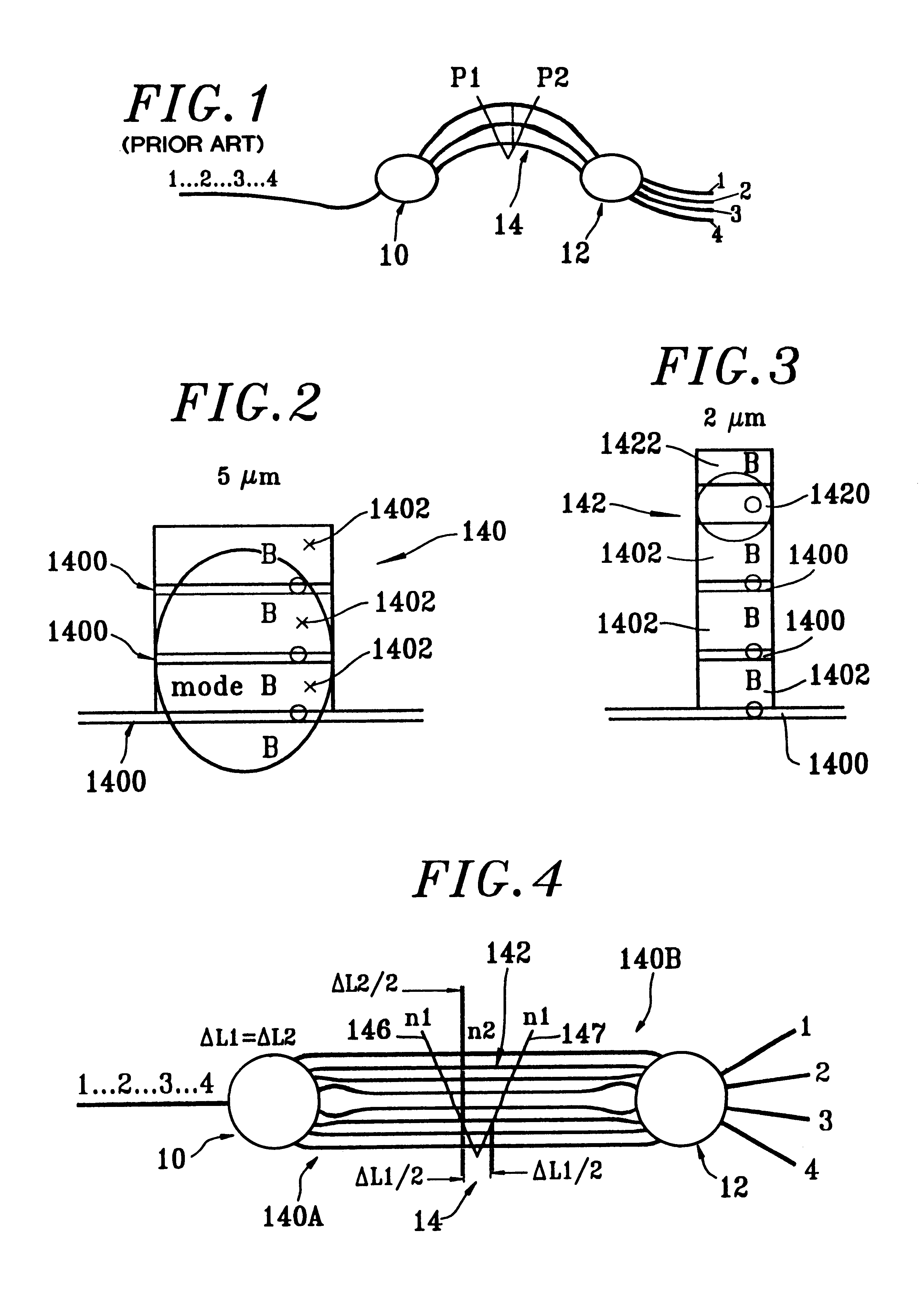 Temperature-independent optical multiplexer and/or demultiplexer