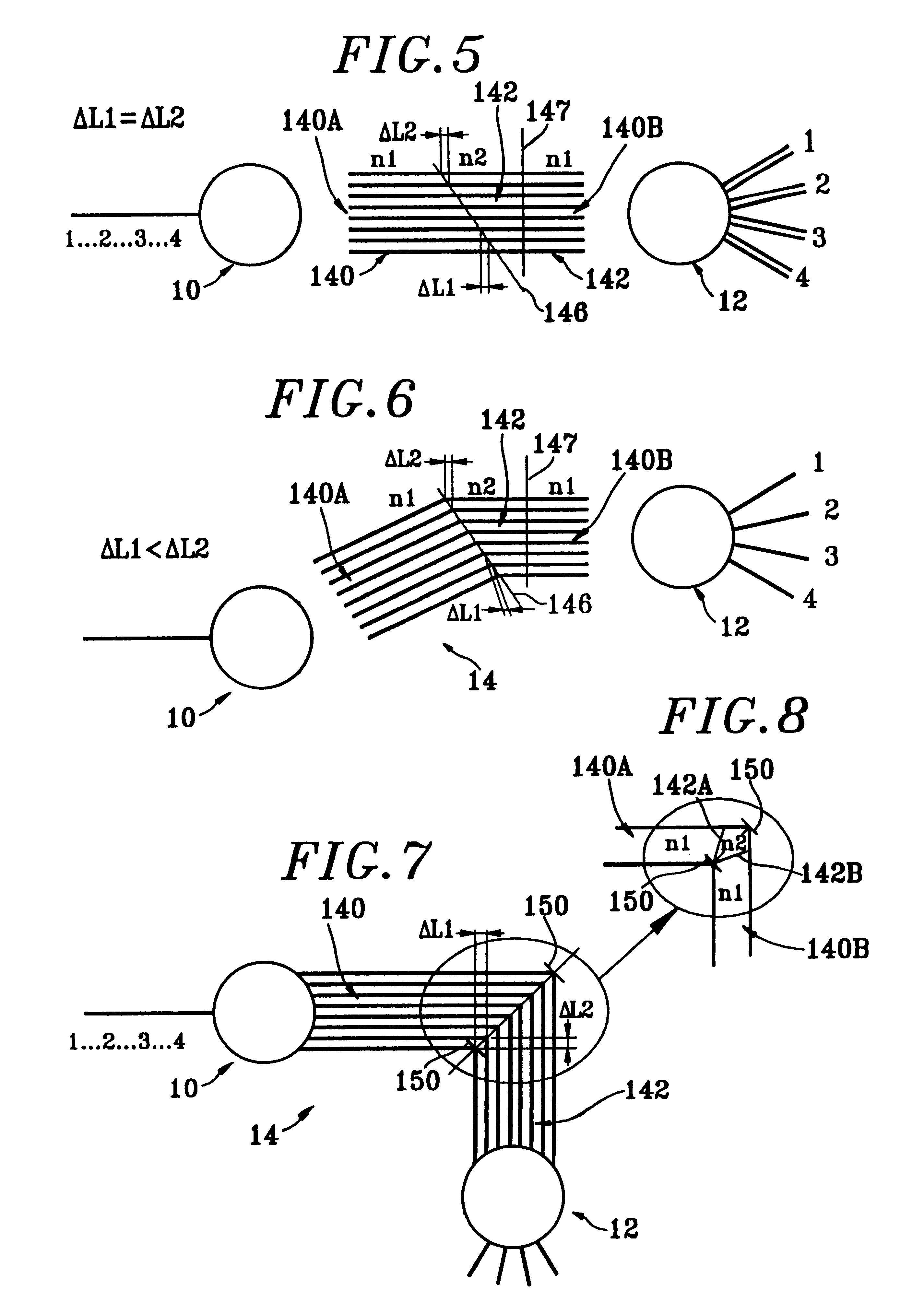 Temperature-independent optical multiplexer and/or demultiplexer