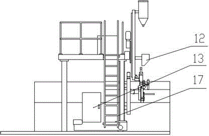 Four-head gantry welding machine for crane beam and control method