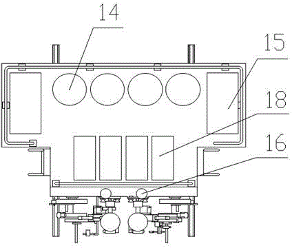 Four-head gantry welding machine for crane beam and control method