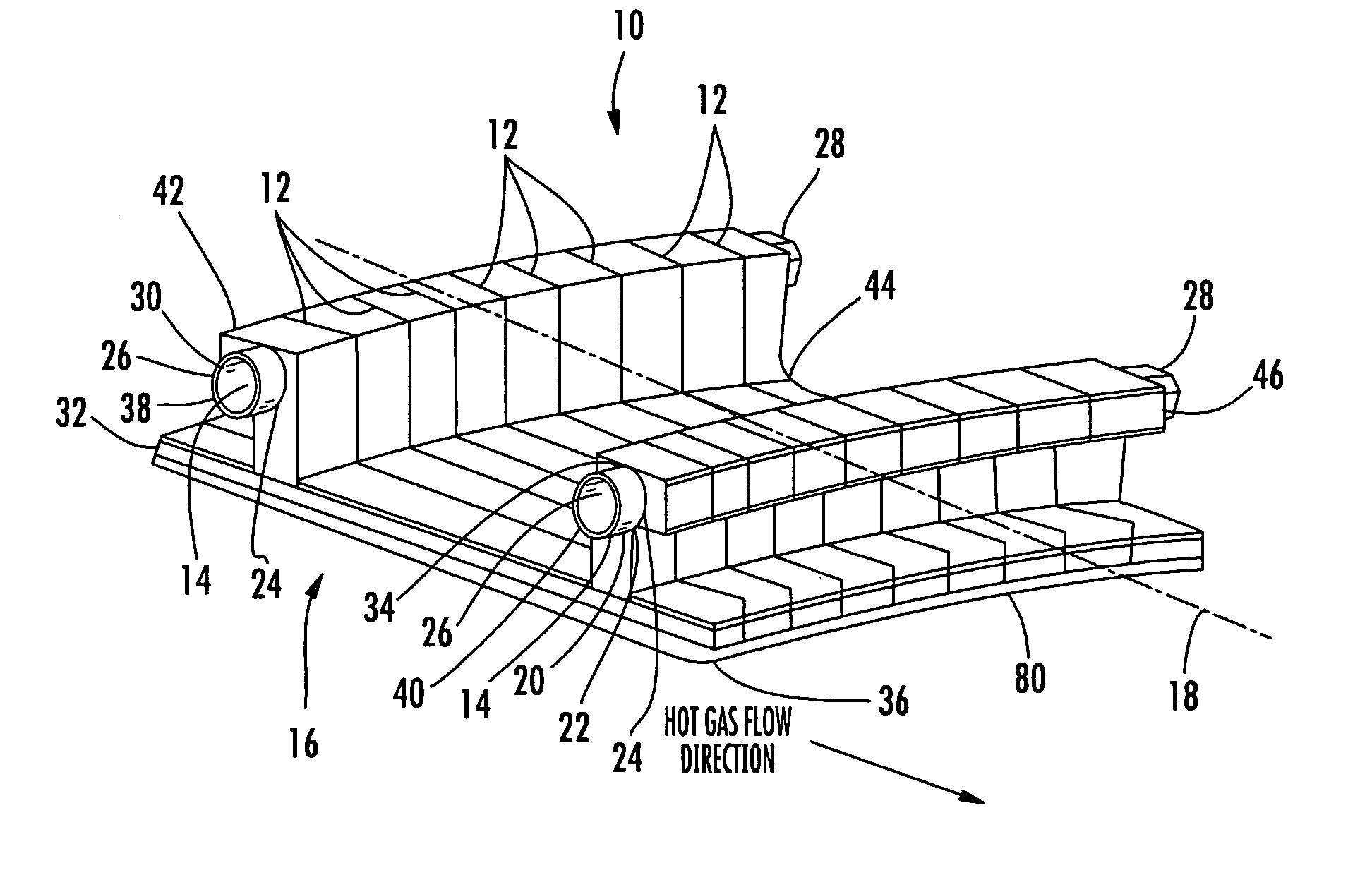 Stacked laminate bolted ring segment