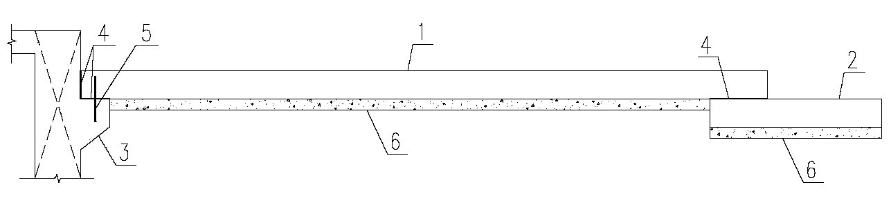 Transition slab structure for alleviating settlement mutation of pavement of car lane