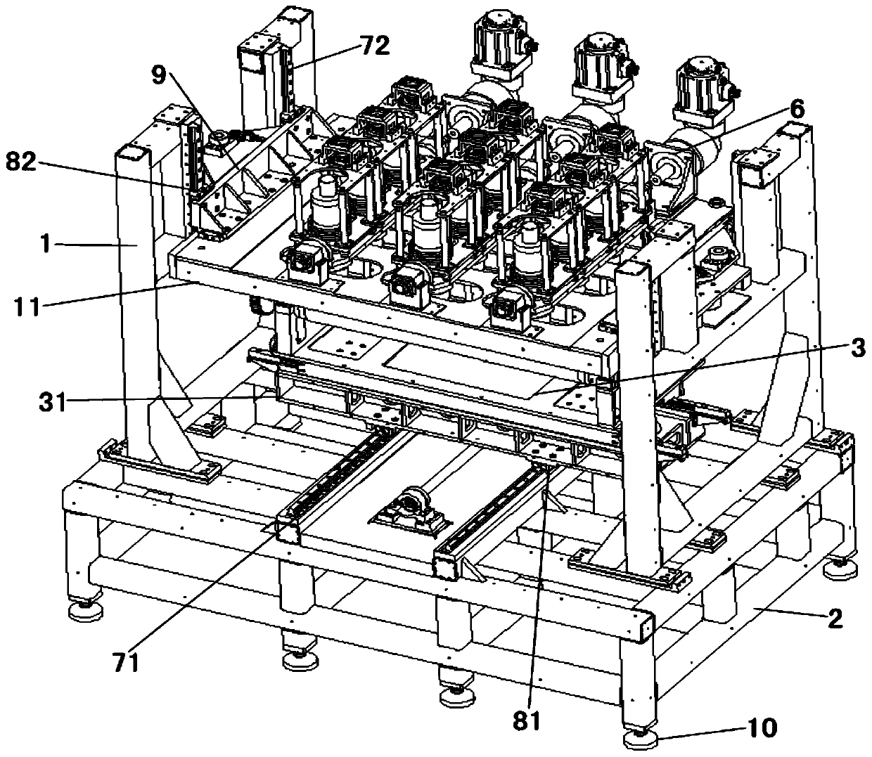 Five-axis multi-head polishing machine