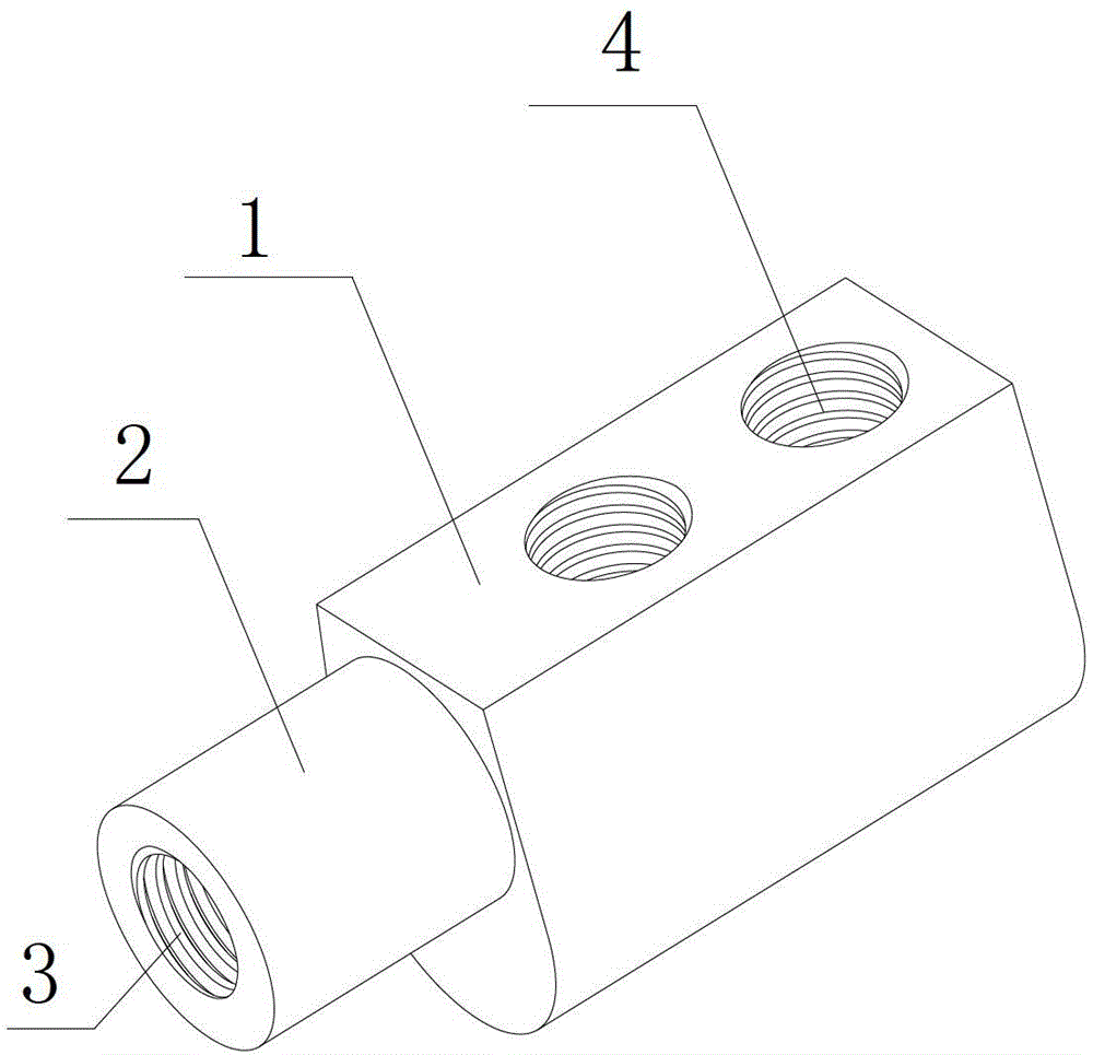 Connection structure of connection end of component and connection terminal