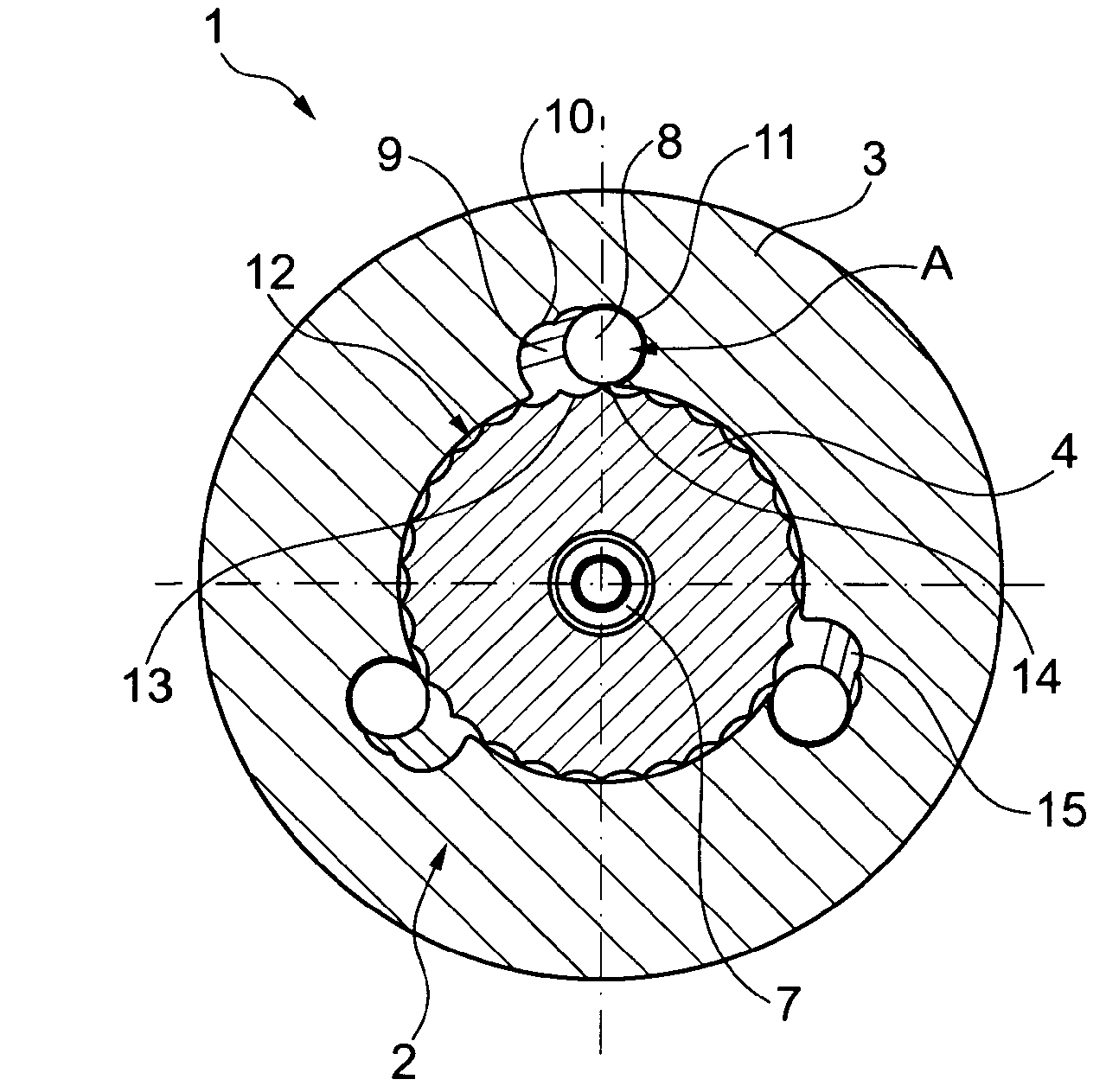 Freewheel and starting device for an internal combustion engine comprising same