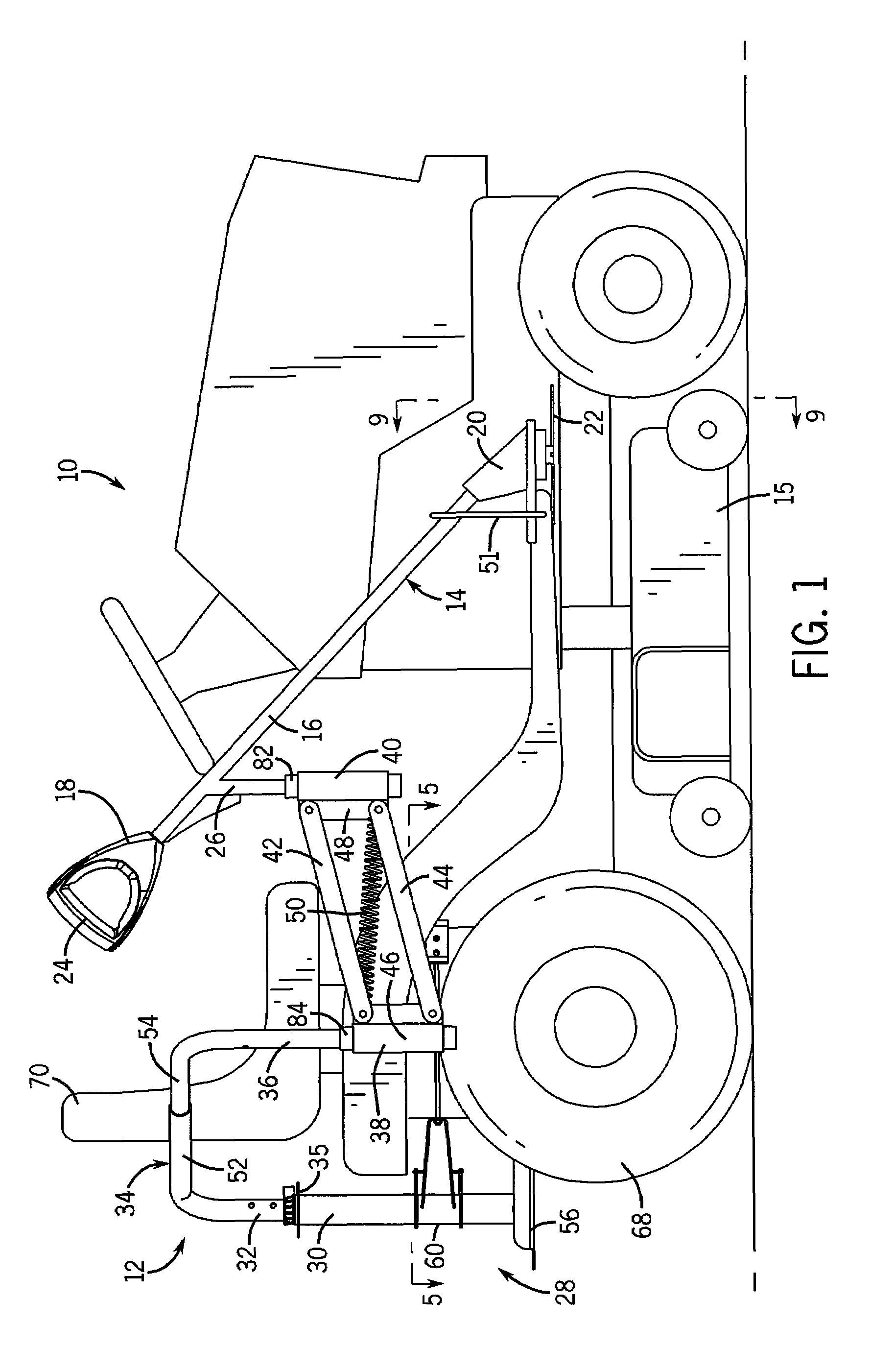 Accessory mount arrangement for a lawn vehicle