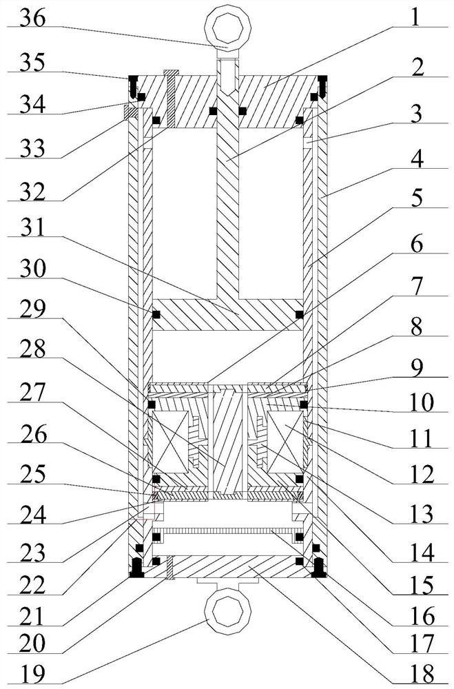 A magneto-rheological damper with double annular damping gap