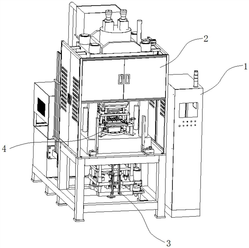 200T servo oil pressure integrated inductor powder forming machine