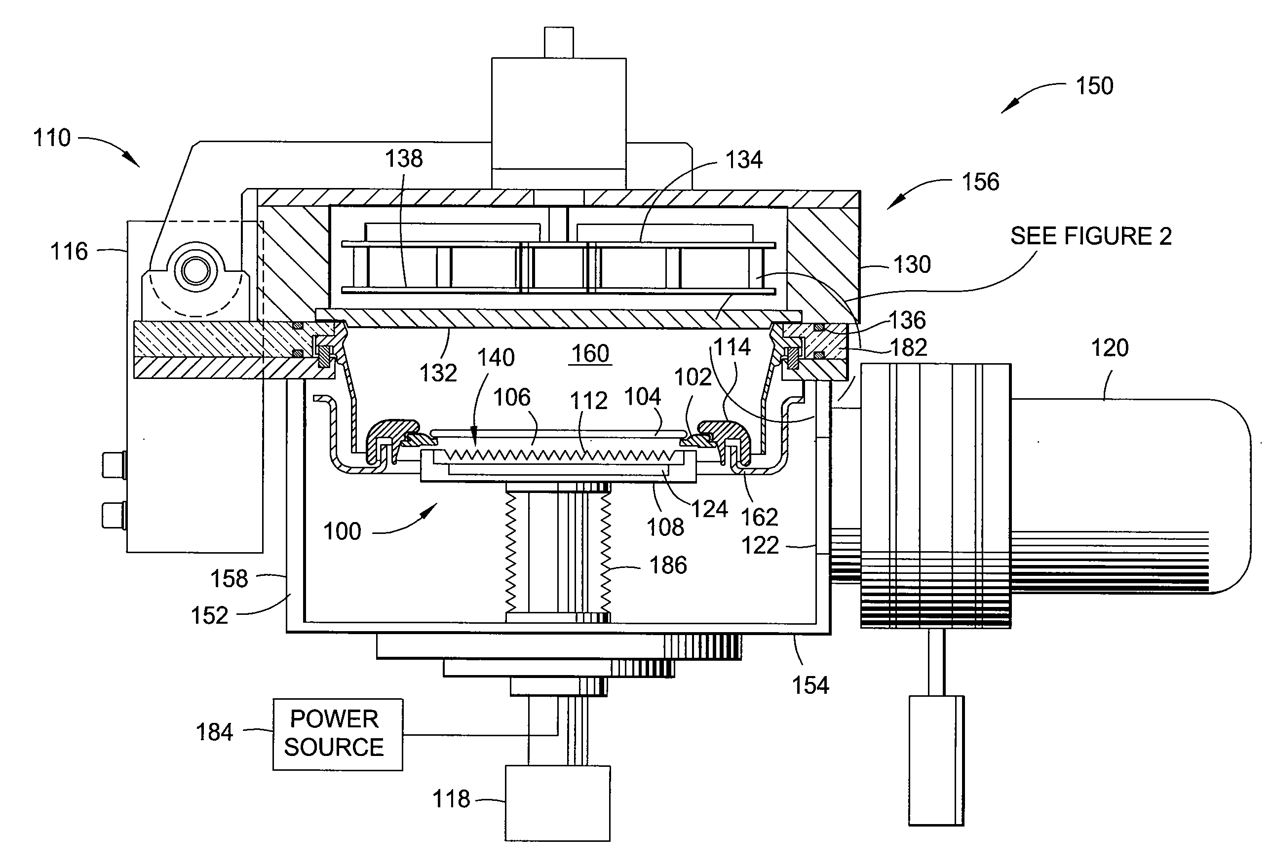 Ground shield with reentrant feature