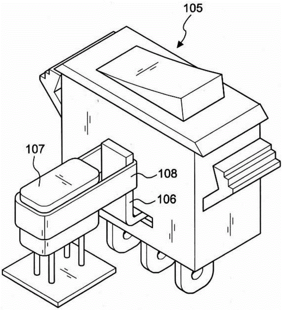 Switch module group with built-in surge absorption and circuit break structure