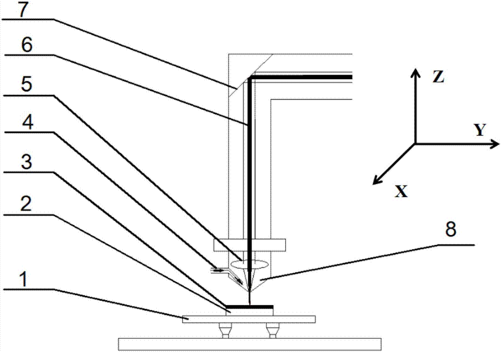 Processing method for etching and cutting sapphire through laser-induced KOH chemical reaction