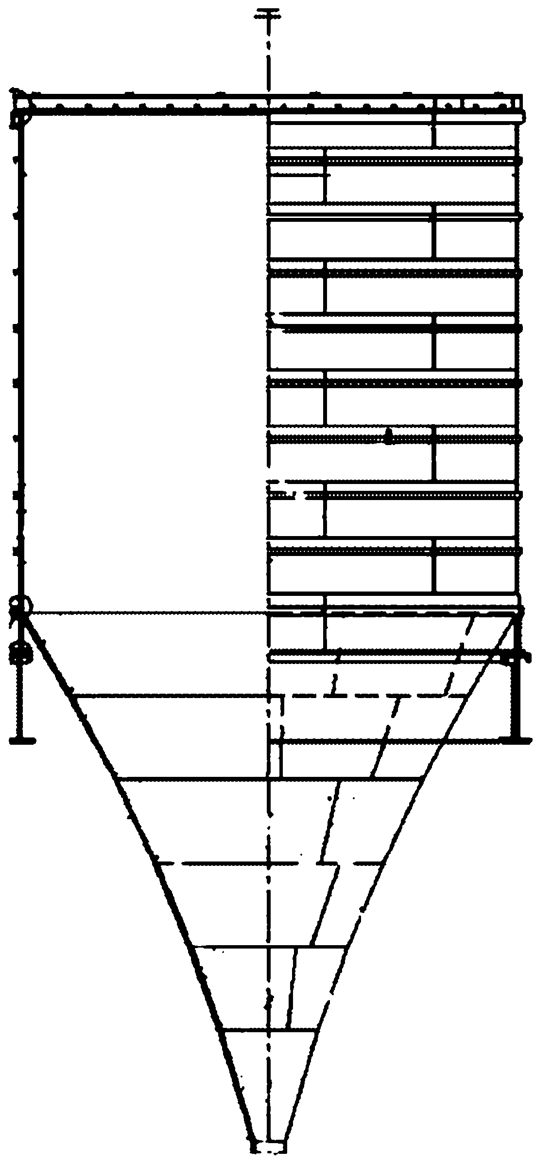 Method for monitoring layering interfaces of multiple coal ranks in raw coal bunker