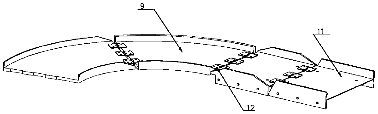 Sliding type device capable of assisting old people to get on car