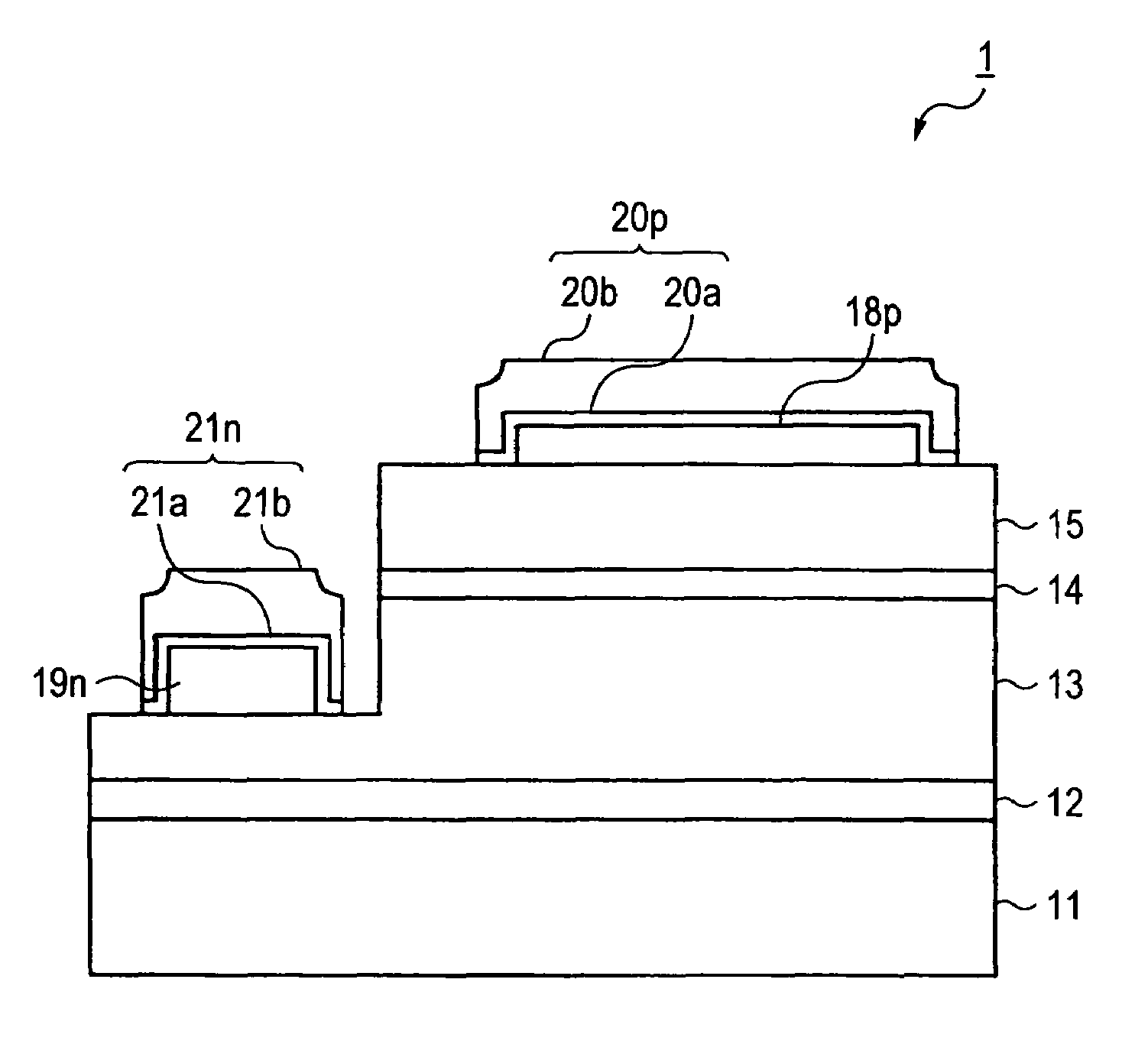 Group III nitride based semiconductor luminescent element