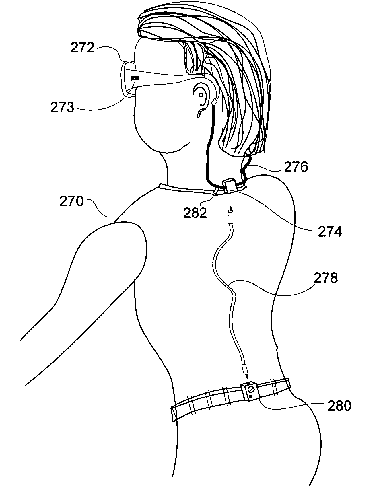 Tethered electrical components for eyeglasses