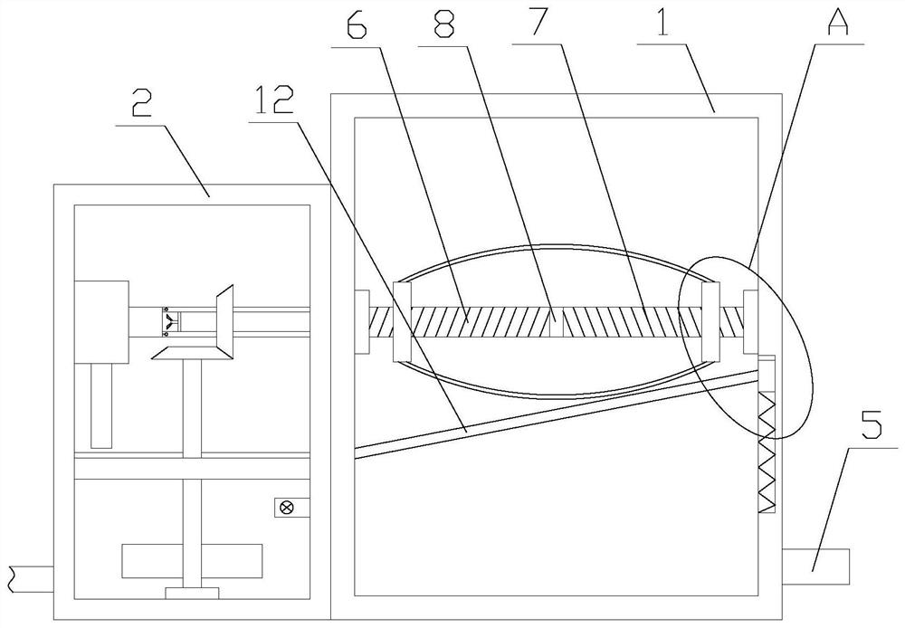 Automatic cleaning device for food processing