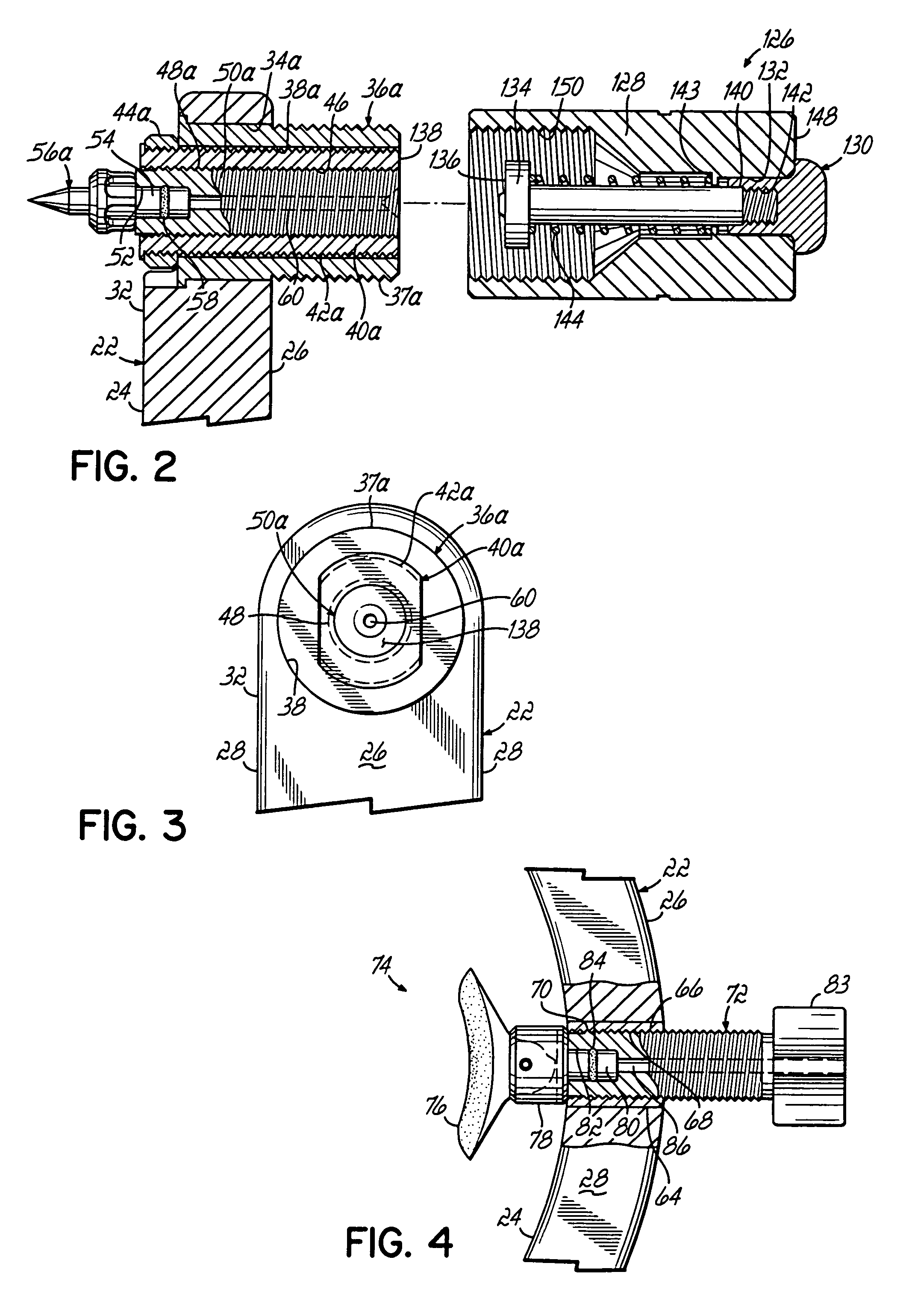 Radiolucent skull clamp with removable pin load applicator