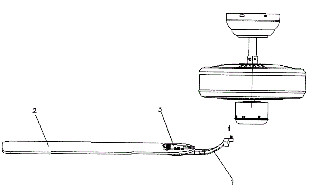 Rapid blade installation structure