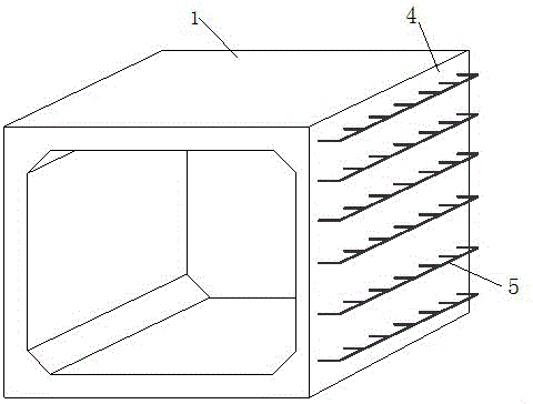 Transverse laminated connection type single compartment precast multiple-compartment assembled comprehensive pipe gallery