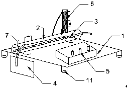 Glassware distillation experiment device