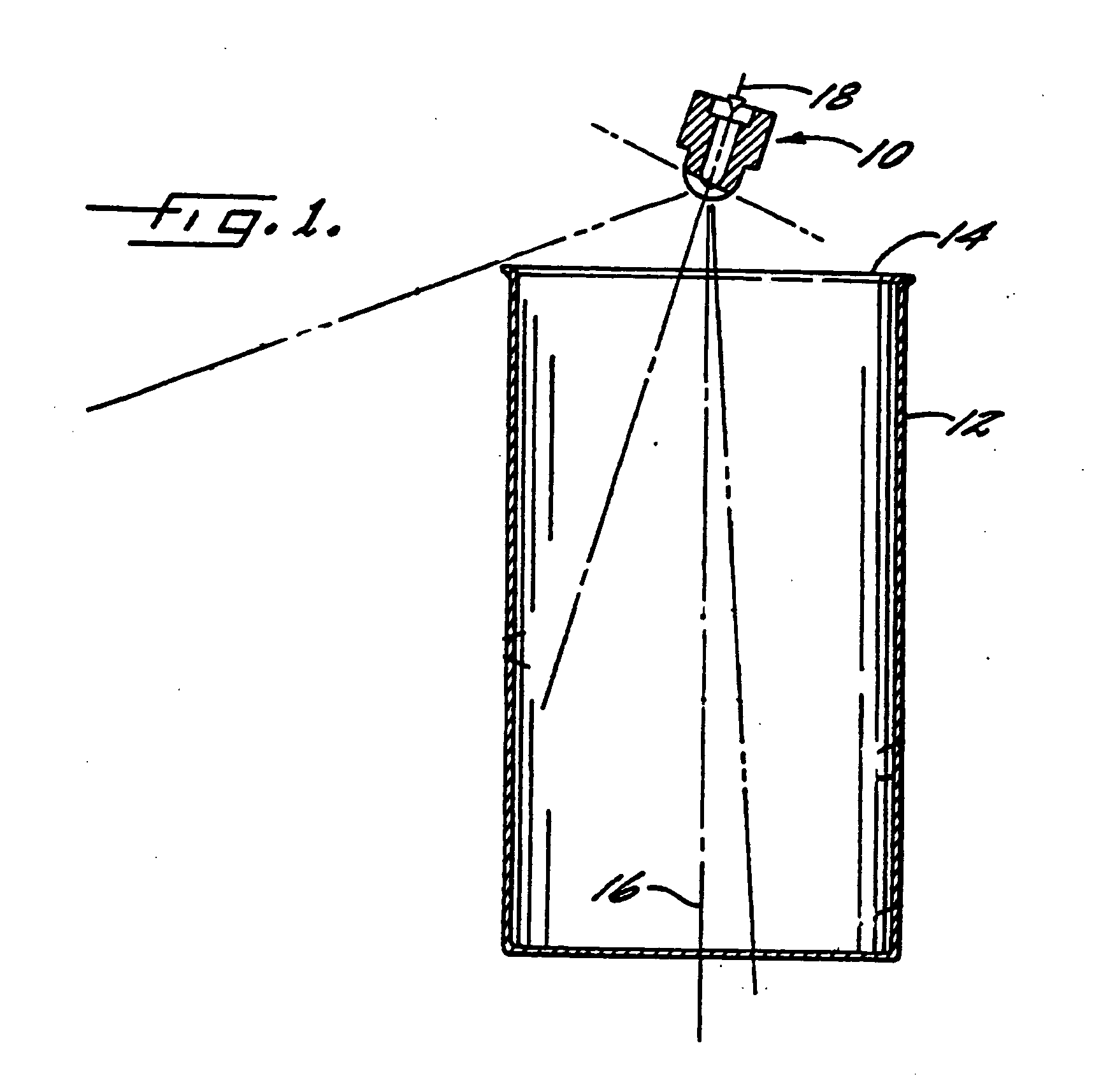 Asymmetrical spray nozzle with alignment notch