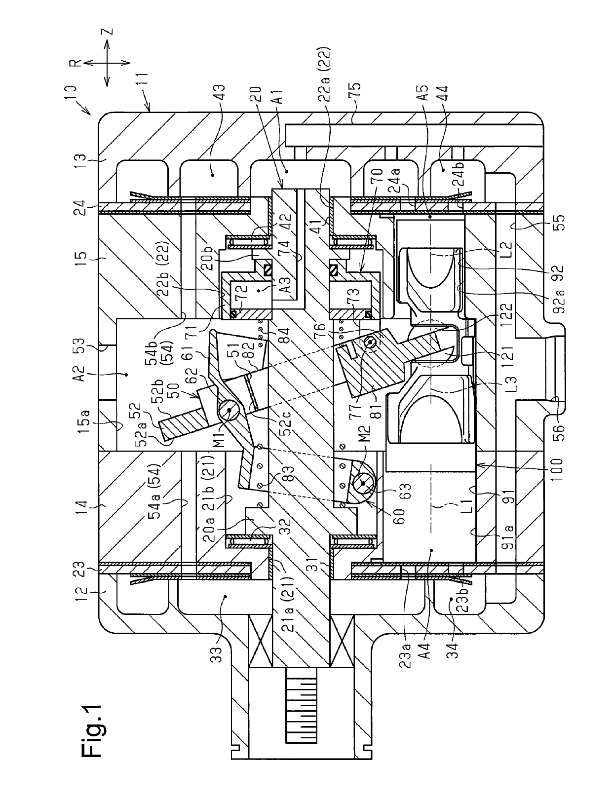 Double-headed piston type swash plate compressor