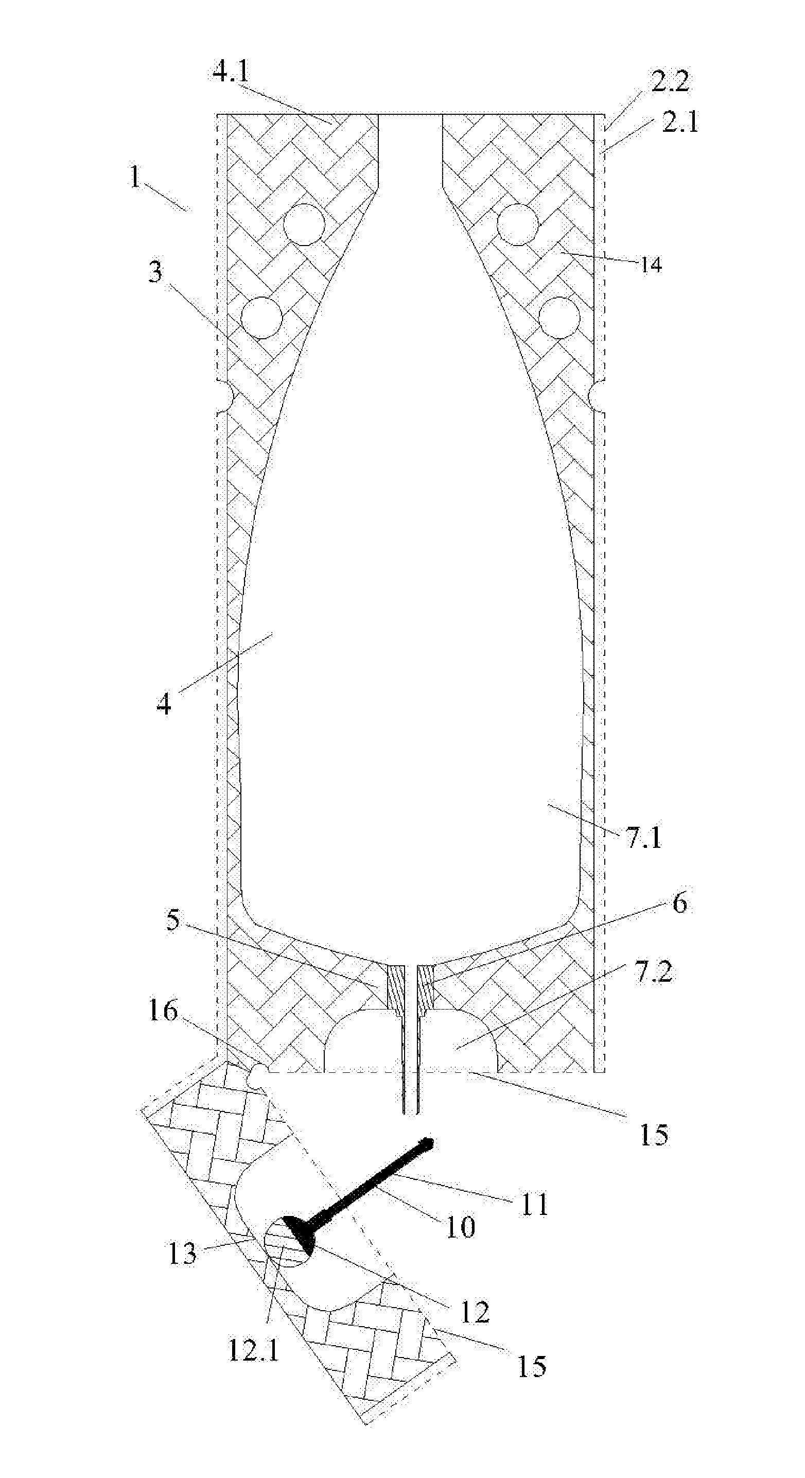 Container bag for containing semen for artificial insemination of animals