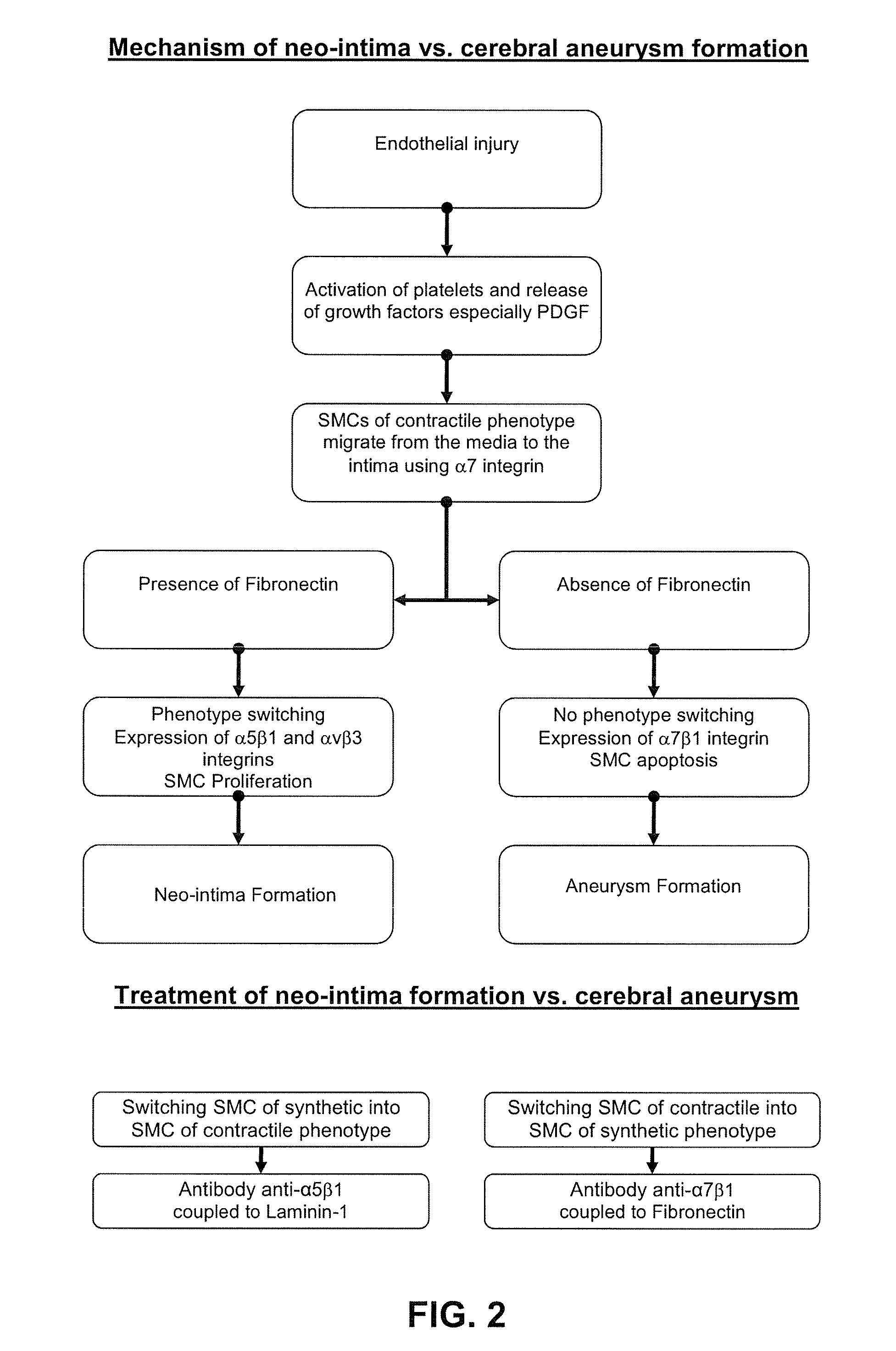 Method for detection and treatment of aneurysms