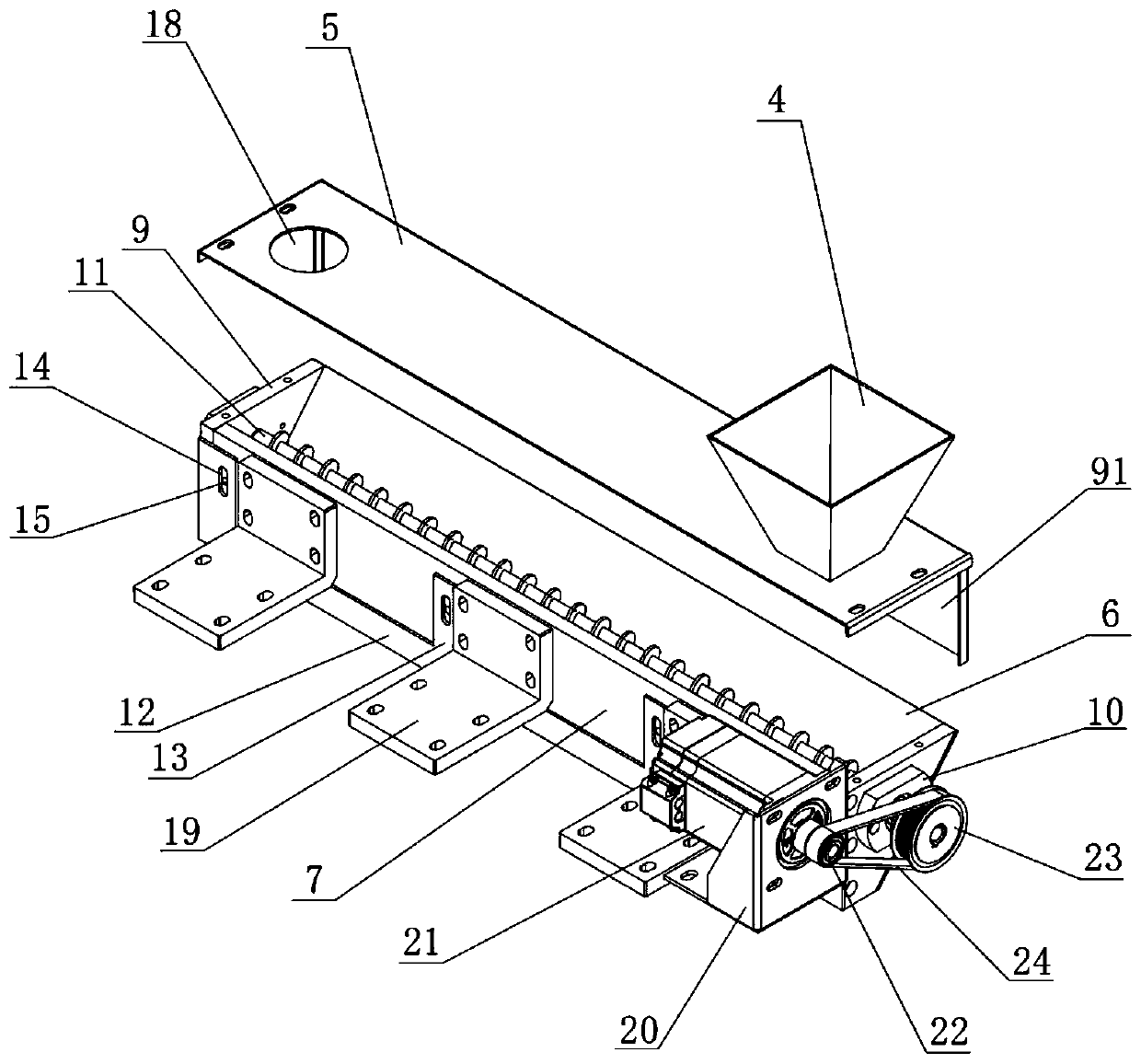 Powder spreading device of 3D printer