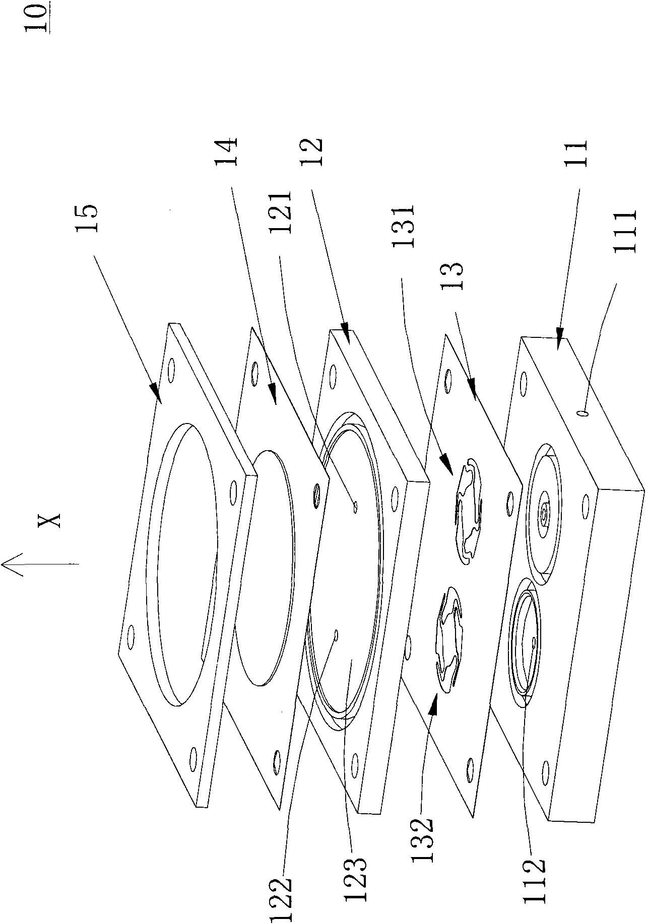 Multiple-sprue fluid conveying appliance