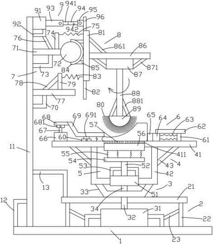 Efficient full-automatic shoe wiping equipment