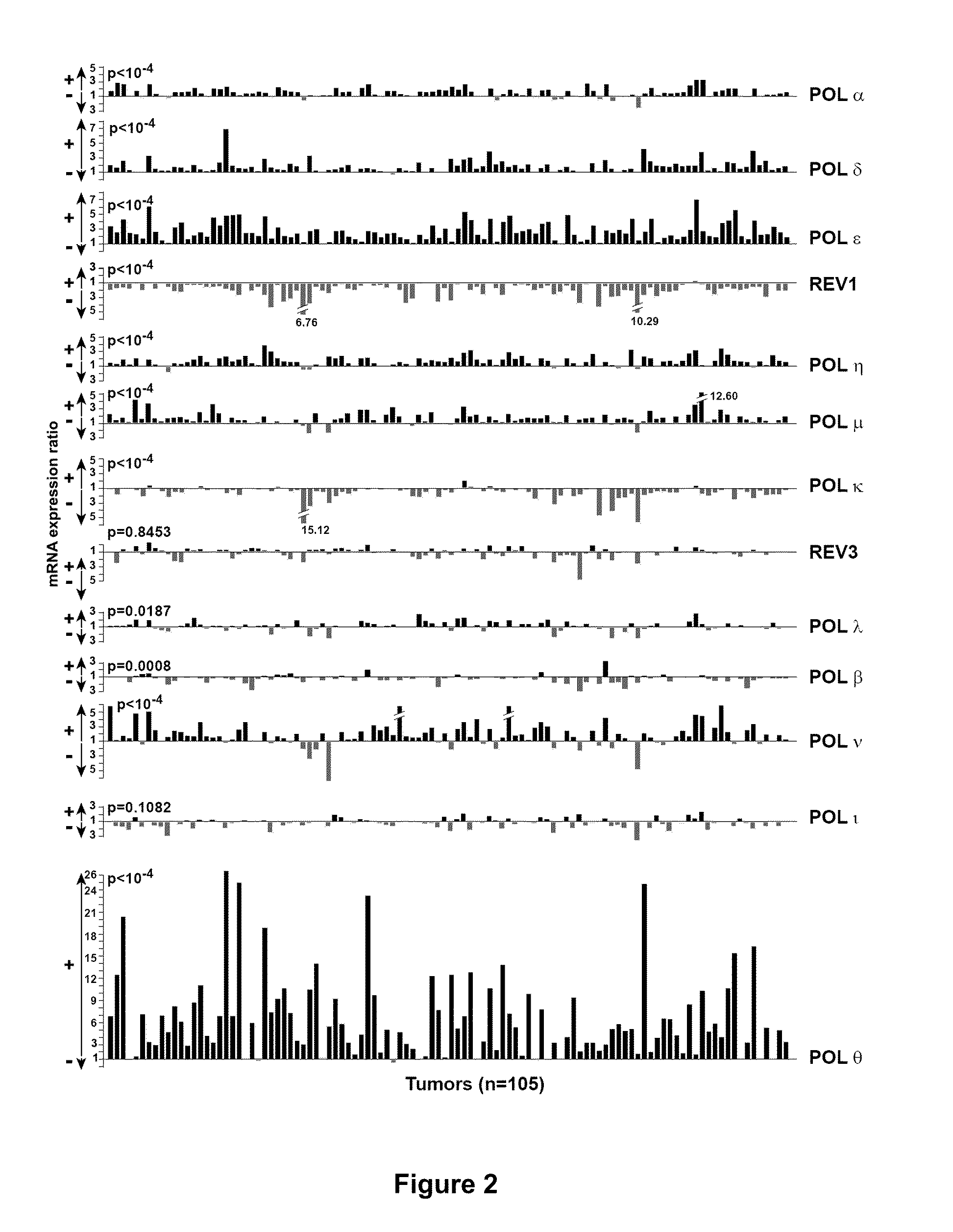 Signature for the diagnosis of cancer aggressiveness and genetic instability