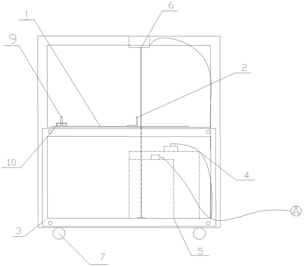 Foamed plastic cutting device