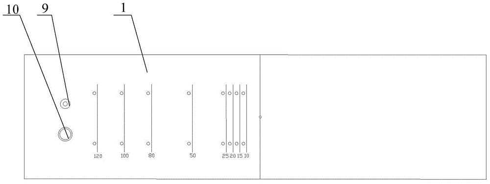 Foamed plastic cutting device