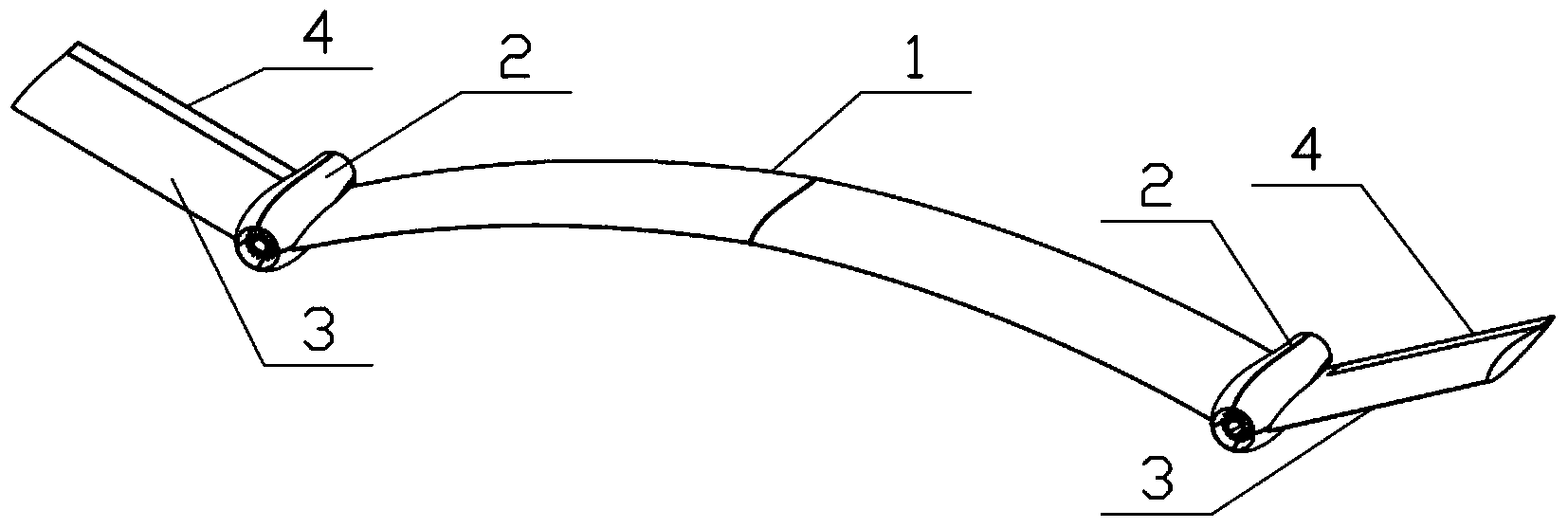 Arc-shaped wing aircraft capable of helical flying