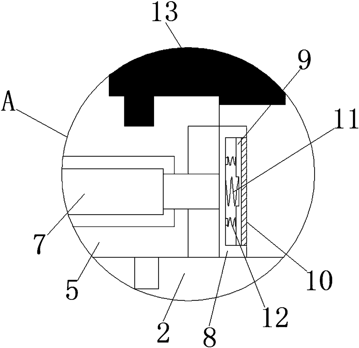 Machining table for hardware fitting