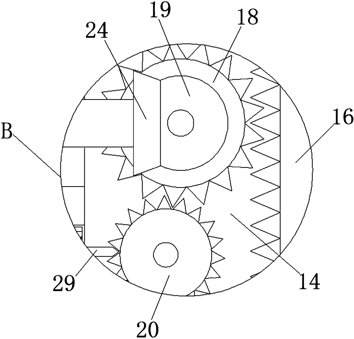 Machining table for hardware fitting