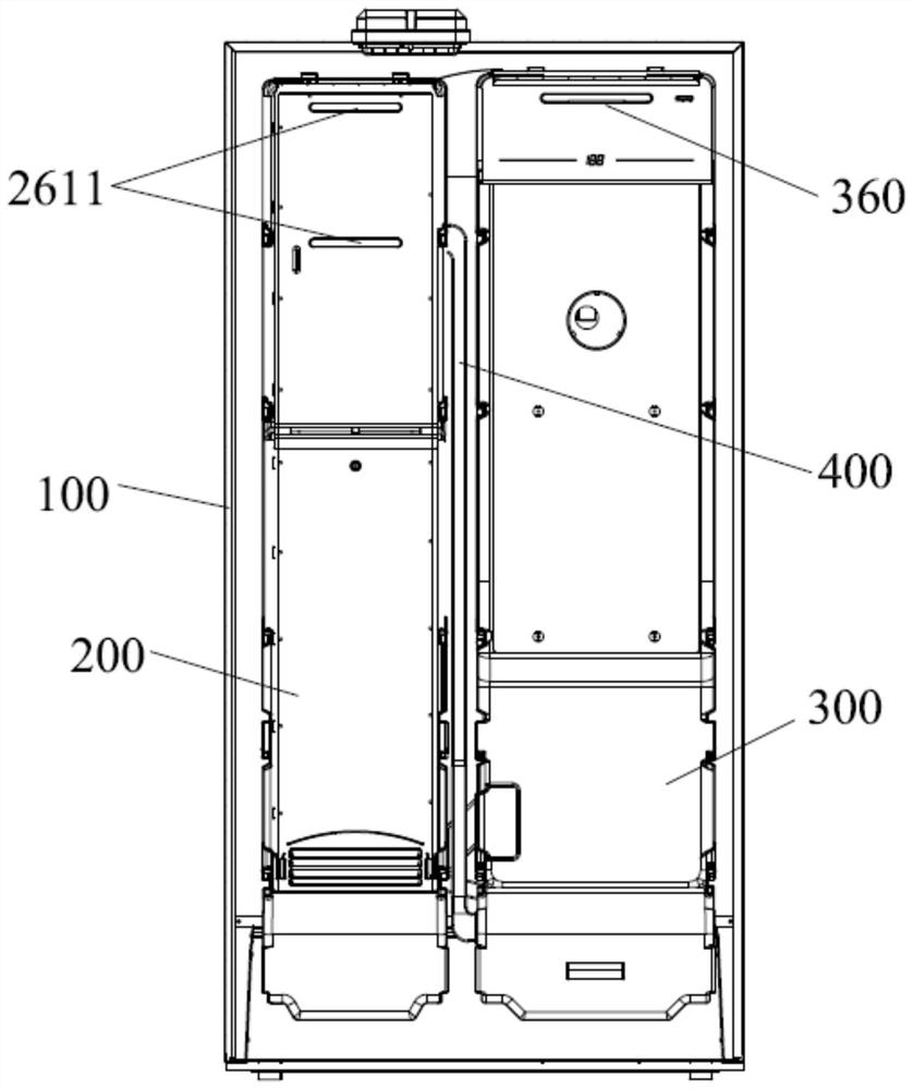 Air supply structure for refrigerator, refrigerator and air supply method