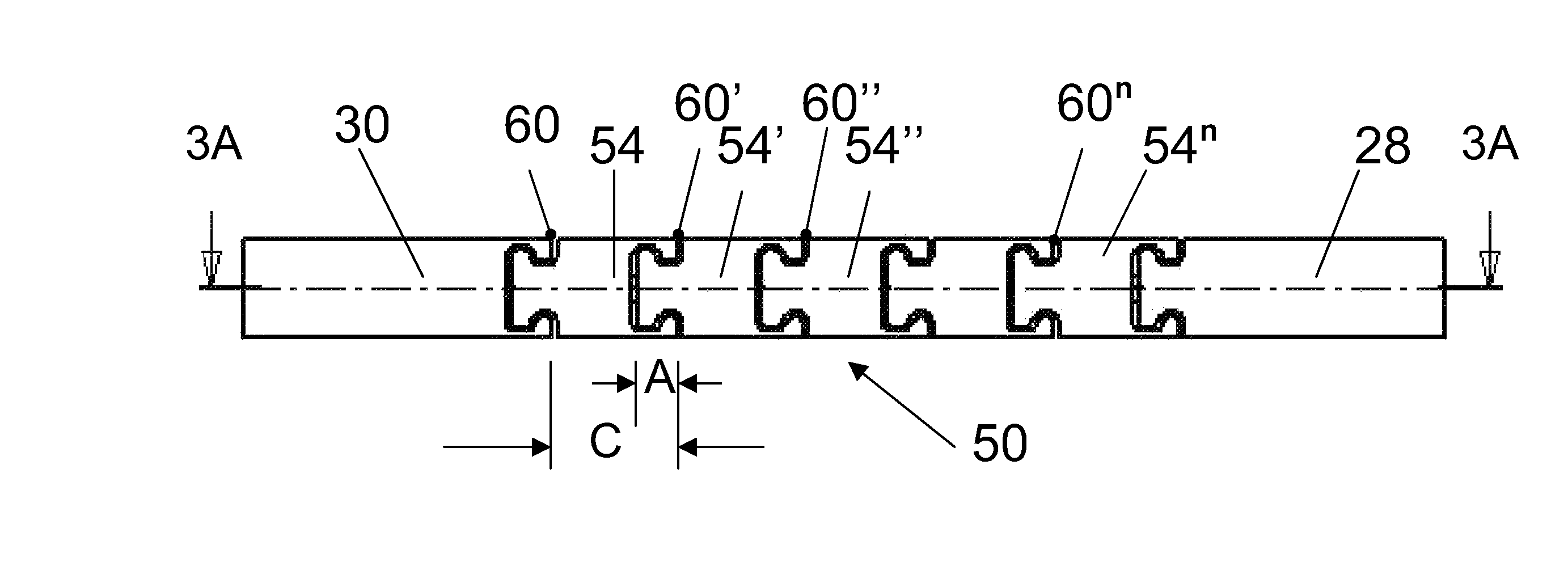 Flexible spine components having a concentric slot