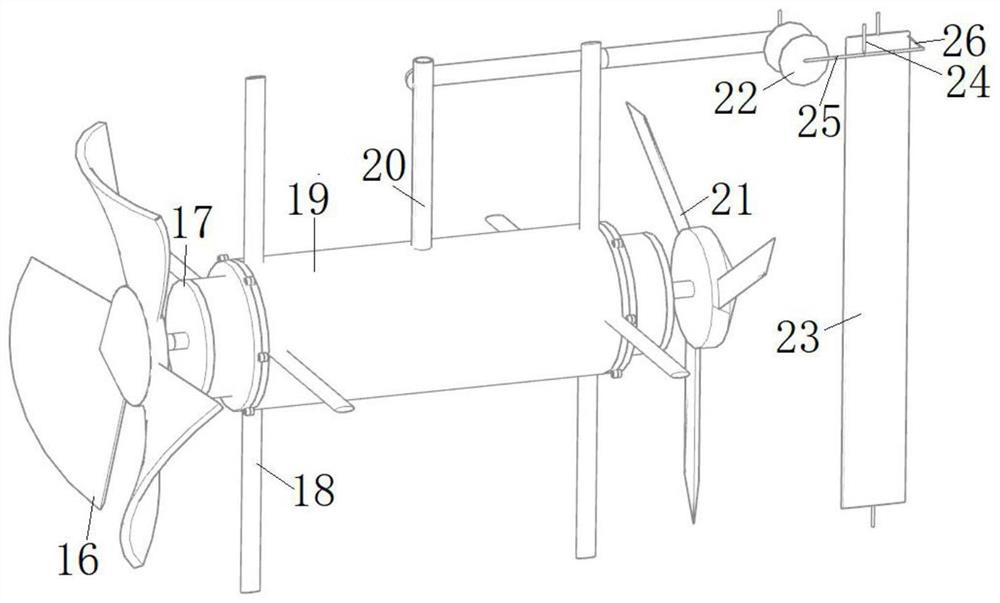 A self-submerged high-efficiency aerator