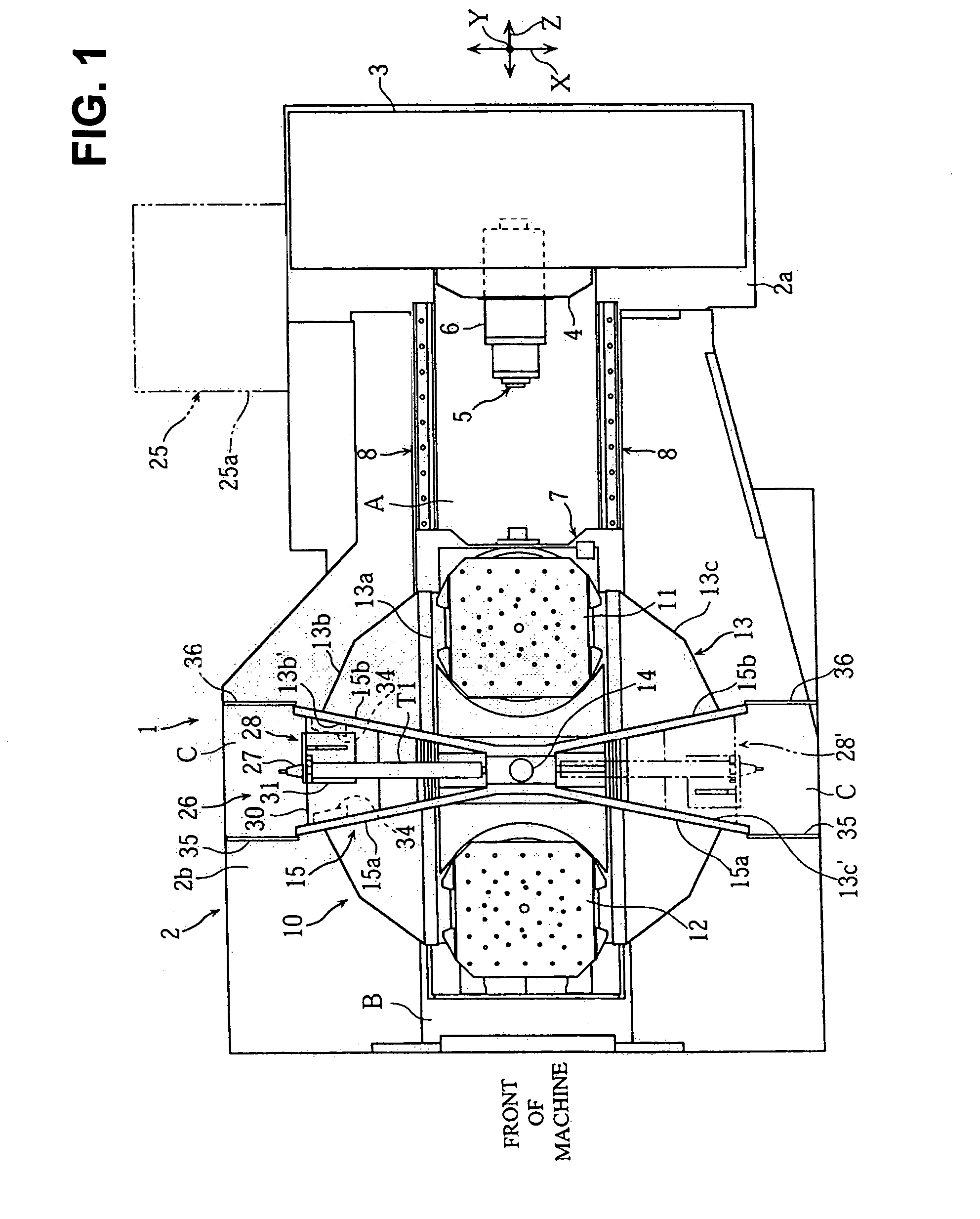 Tool changer of machine tool