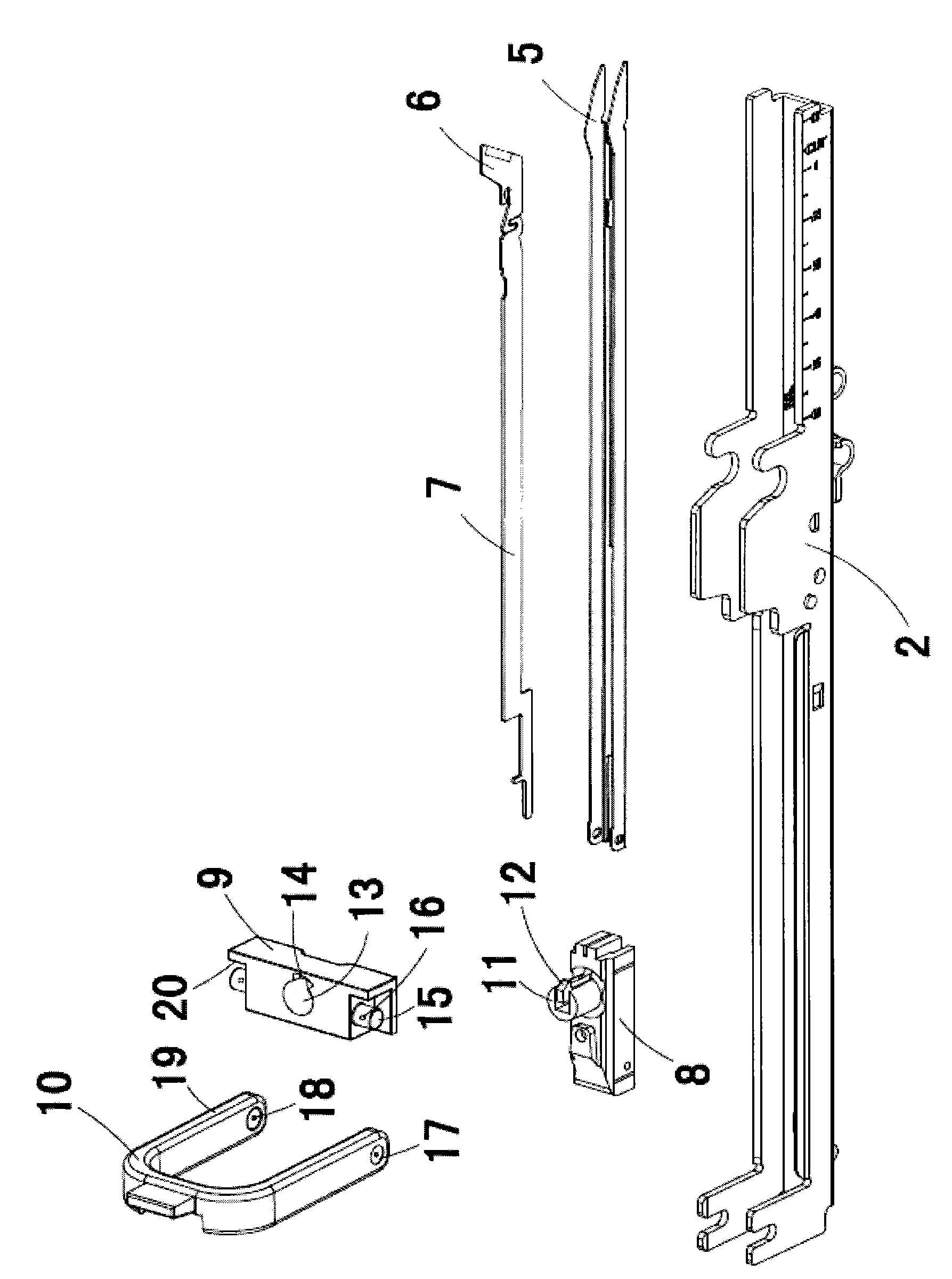 Medical nailing incision instrument