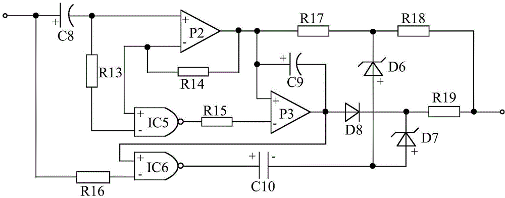 Novel power supply for logic protection amplification type power system fault detection device