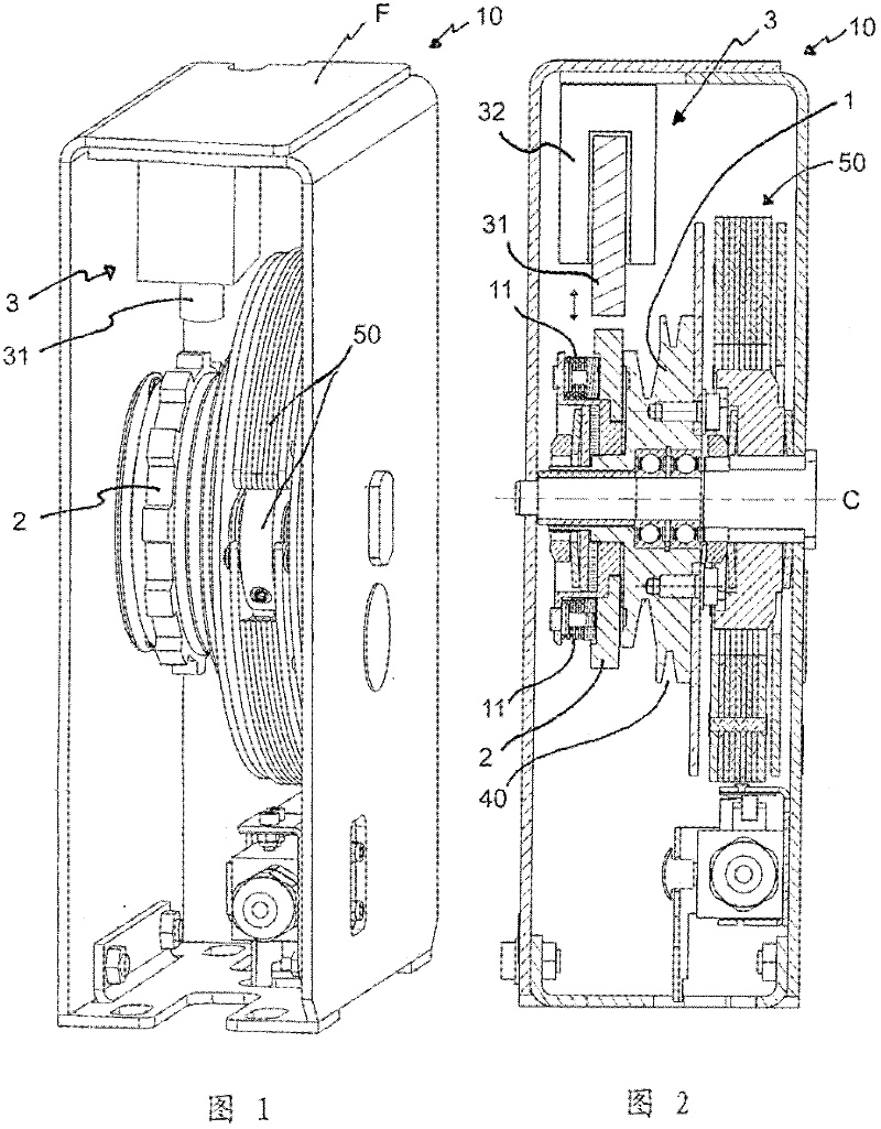 Movement governor and elevator