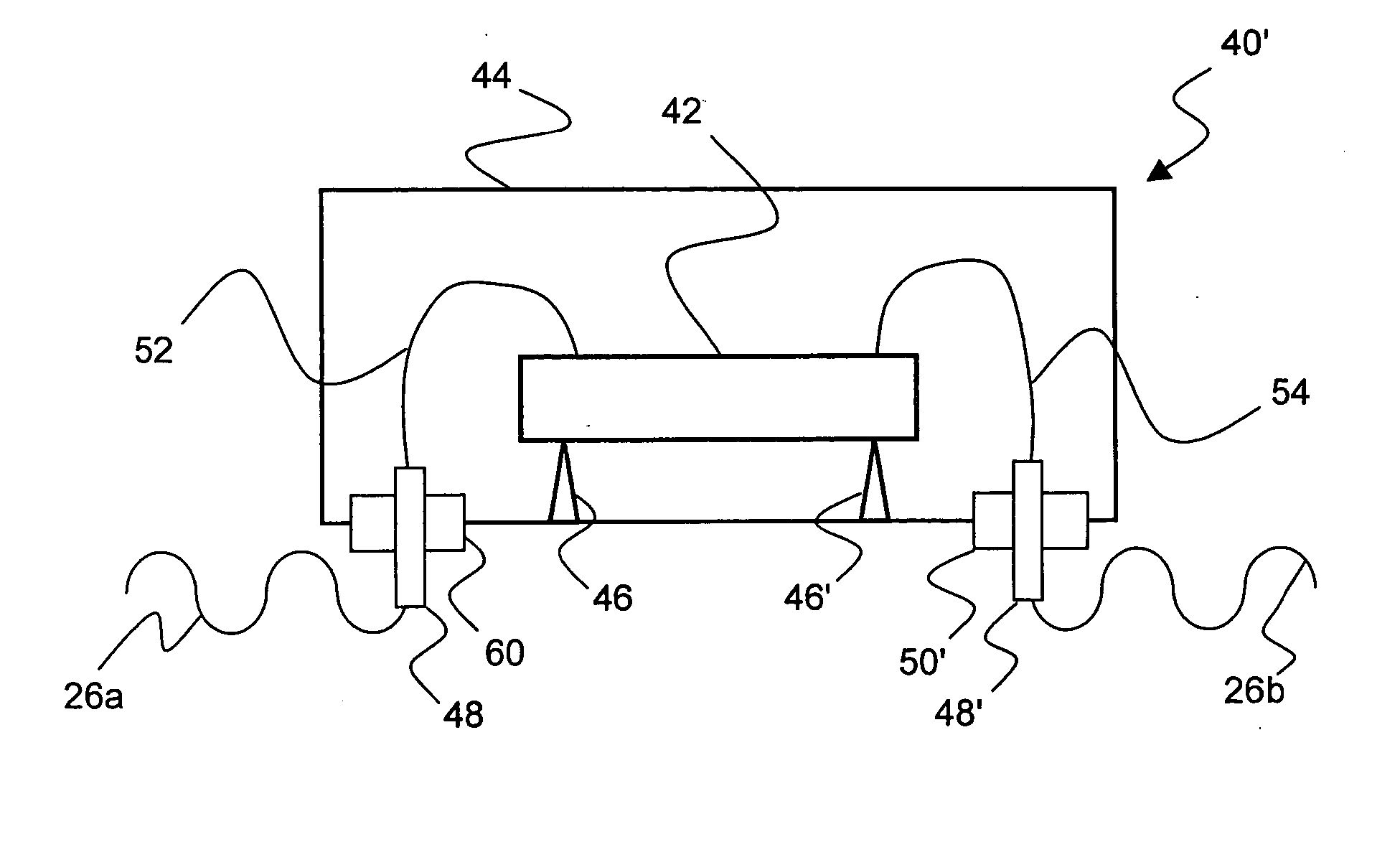 Reducing coupling of RF interrogated SAWs to external bodies