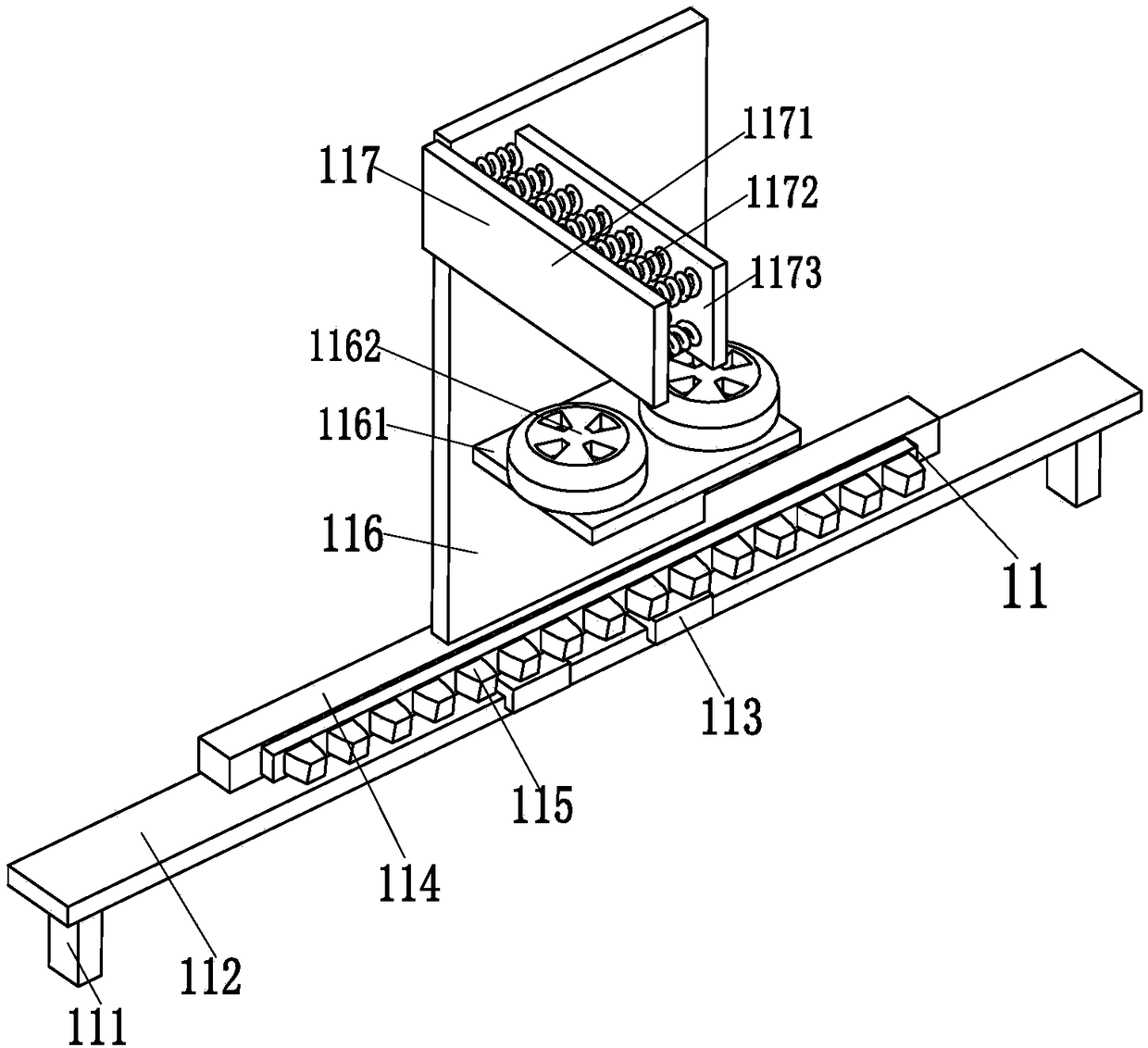 A special auxiliary robot for palletizing high-temperature forgings