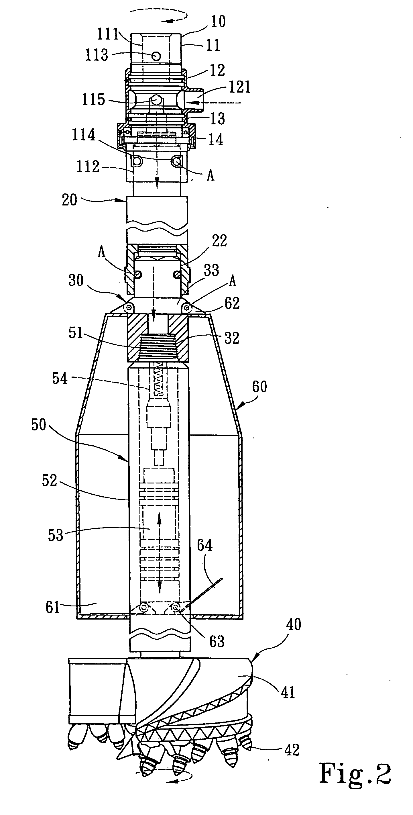 Bedrock drilling and excavating apparatus