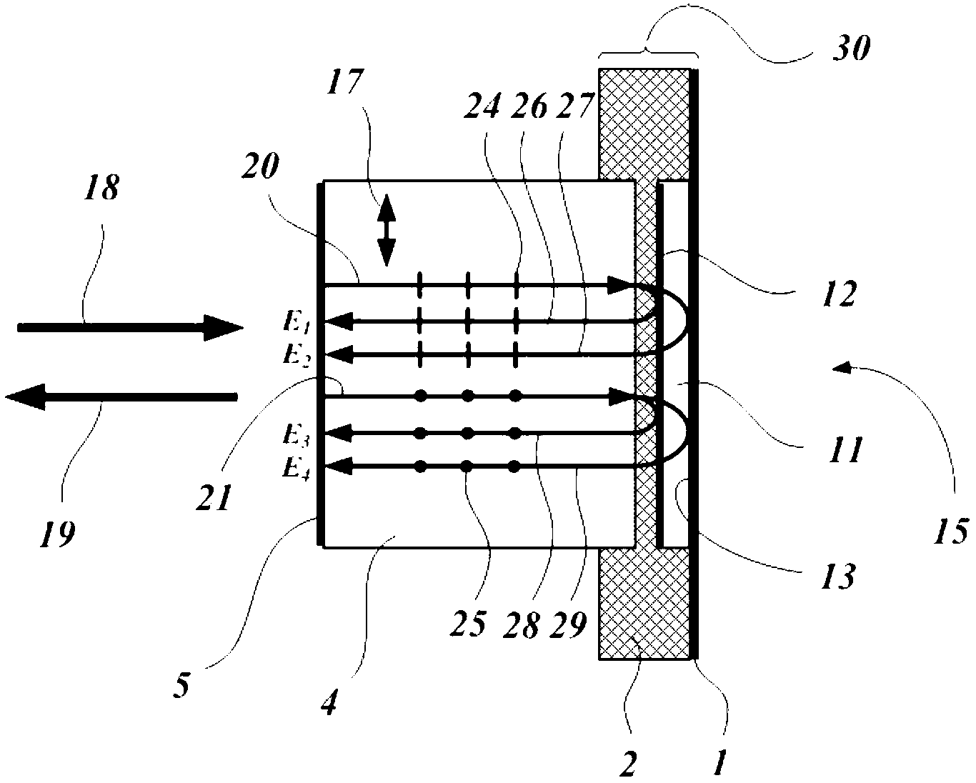 Birefringent crystal temperature compensation based optic fiber pressure sensor and production method thereof